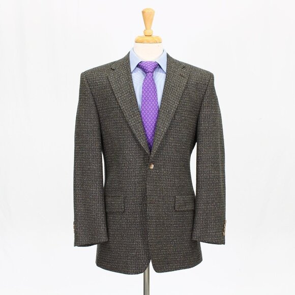 Andrew Davis 42R Brown Solid 2-Button Sport Coat Blazer Jacket V958 - Picture 1 of 11